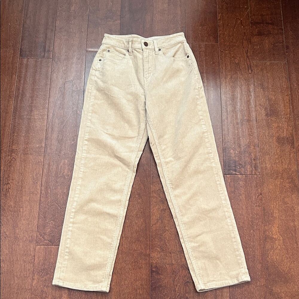 Volcom Stoned Straight Tan Corduroy Straight Leg Pants, Size 24, NWT